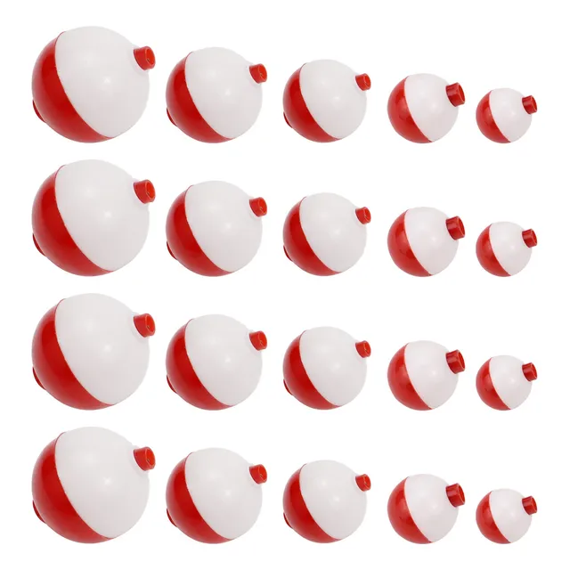 Avlcoaky Bobbers Surtido 20 Pieza Para Pesca Rojo Blanco