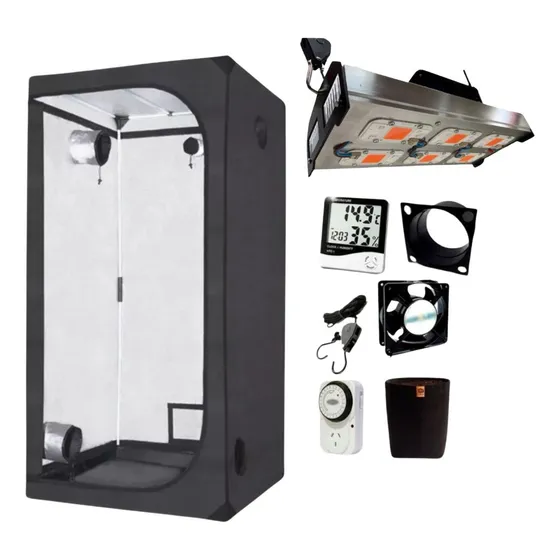 Combo Full Kit Indoor Led Carpa 80x80 + Led 300w Completo