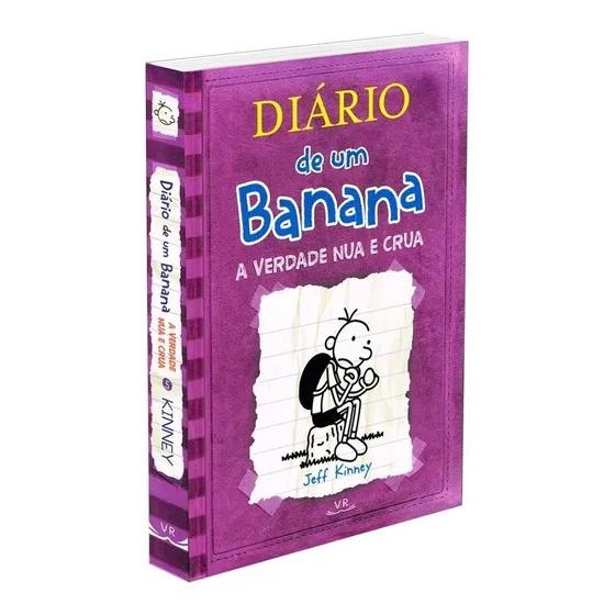 Diário de um banana 5: a verdade nua e crua: A verdade nua e crua, de Kinney, Jeff. Diário de um banana, vol. 5. Editorial VR Editora, capa dura em português, 2011