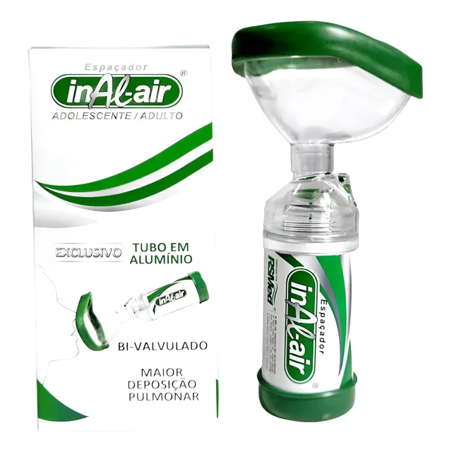 Espaçador Adulto Inal Air Com Máscara Para Asma Rsmed