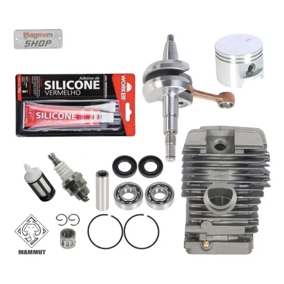 Kit Motor Completo Cilindro Motosserra  Ms039 Ms 039