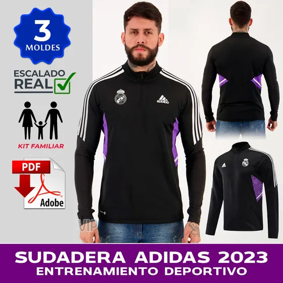 Molde Patron Sudadera Adid4s 2023 Adulto Y Niño Pdf Cdr