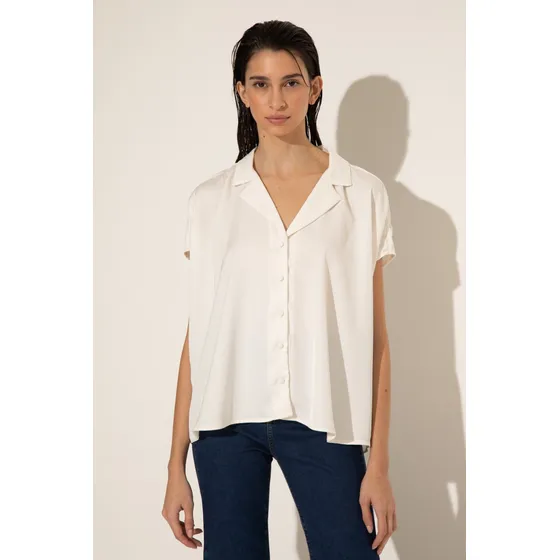 Camisa Amplia Blanca Mujer Portsaid