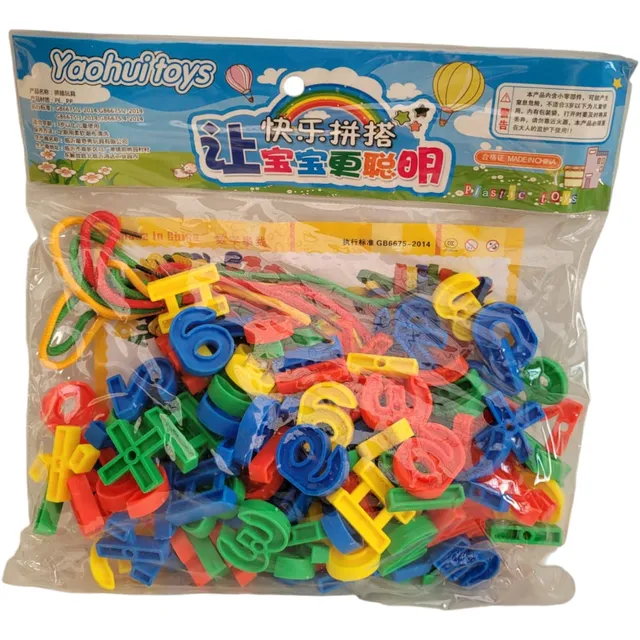 Juego Didáctico Para Enhebrar Numeros Puzzle Montessori