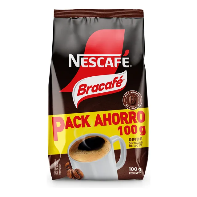 Café Nescafe Bracafe Pack Ahorro 100 Grs