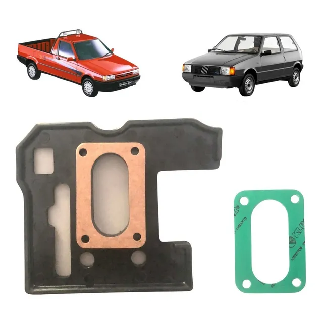 Flange Calço Baquelite Carburador Weber 495 Fiat Uno Mille
