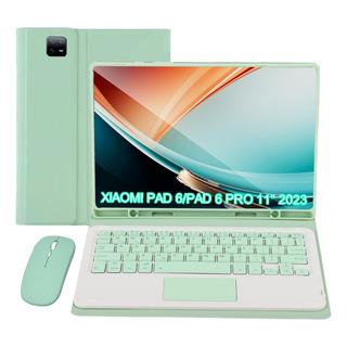 Funda Con Teclado Táctil Mouse Para Xiaomi Pad 6/6 Pro 11'' Funda Con Teclado Táctil Mouse Para Xiaomi Pad 6/6 Pro 11''