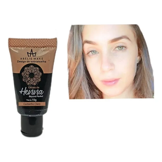 Henna Em Creme Pronta Para Usar P/ Sobrancelhas Rena Kit C/2