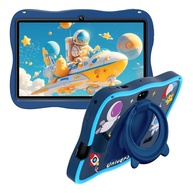Tablet Hancdon A15 para Niños 7'' 128gb 6gb Ram Andoid 12 con Funda Color Azul Oscuro