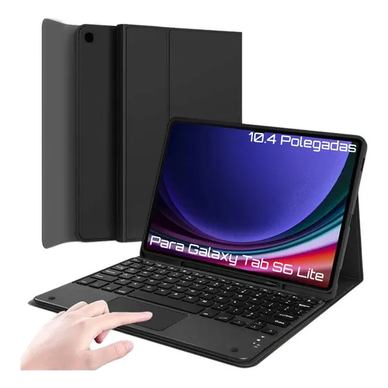 Capa Com Teclado Touchpad Para Samsung Tab S6 Lite 10.4''
