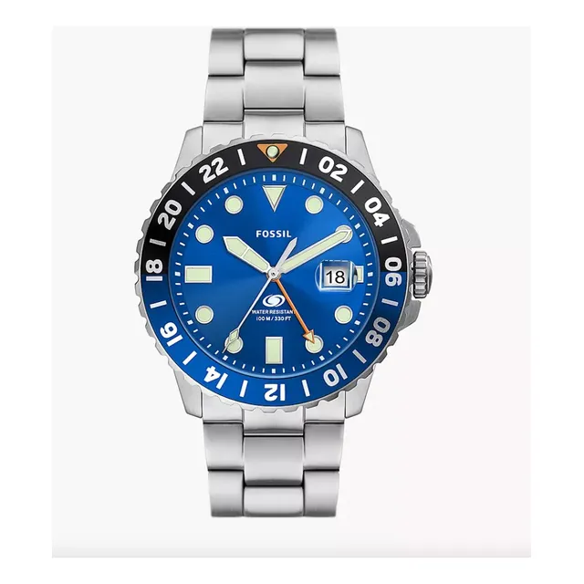 Reloj Fossil Blue Gmt F38 100% Original
