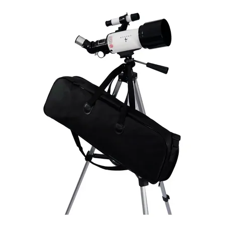 Telescópio Refrator 70mm Pegasus-1 Uranum Astronômico Tripé Cor Branco
