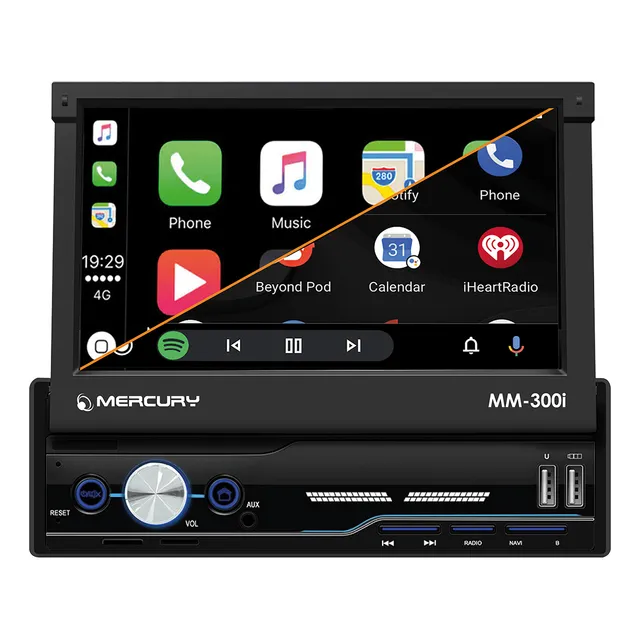 Stereo In Dash Pantalla 7 Pulgadas Bluetooth Am Fm Rebatible