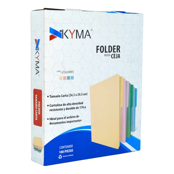 Folder Tamaño Carta  Crema 100 Piezas
