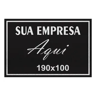 Tapete Capacho 190x100 Personalizado Logomarca Empresa Loja Tapete Capacho 190x100 Personalizado Logomarca Empresa Loja