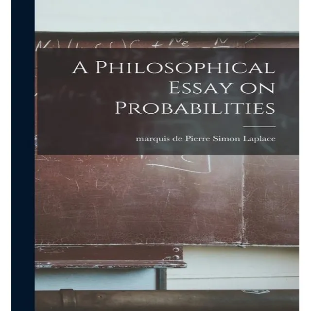 A Philosophical Essay On Probabilities, De Pierre Simon Marquis De Laplace. Editorial Legare Street Press, Tapa Blanda En Inglés