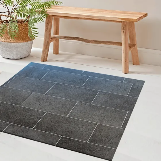 Alfombra Vinilica Eco 100x100 Cocina, Balcon, Galeria Lavabl Diseño De La Tela Baldosa