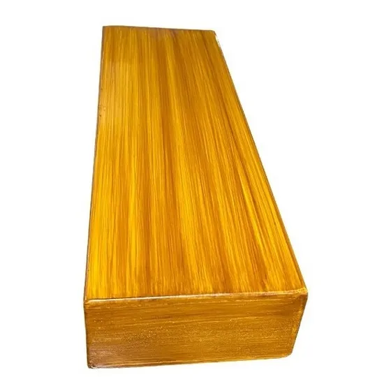 Rectangulo De 4x2 Pulgadas Decoración Celosía Plafón Color Café Madera Clara
