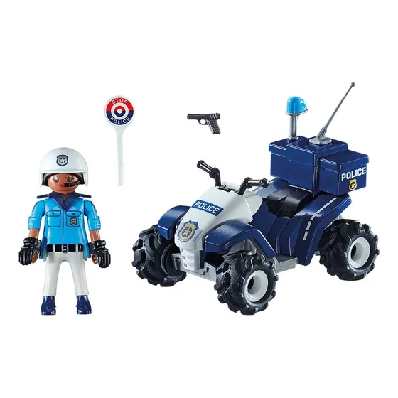 Figura Armable Playmobil City Action Policía Speed Quad 3+ Cantidad de piezas 21