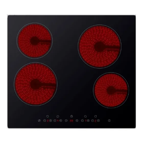 Anafe Vitrocerámico Eléctrico 4 Hornallas Atma Cae3040v Rex
