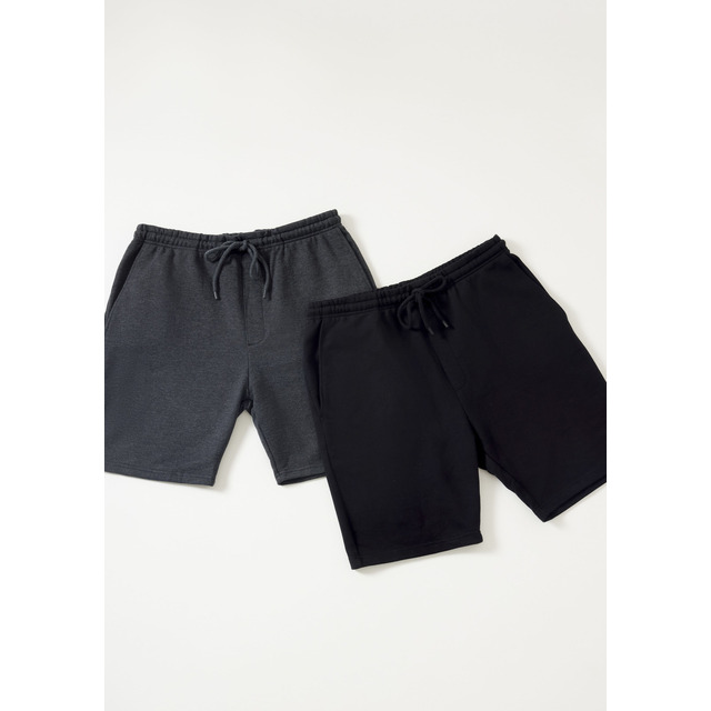 Kit Com 2 Bermudas Básicas Masculinas Em Moletom Hering