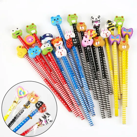 Set De 40 Lápices Niños Grafito Mina Colores Diseños