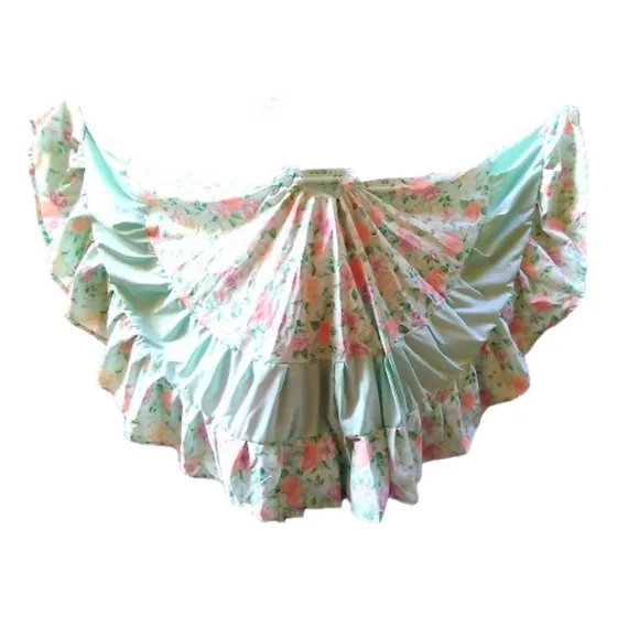 Pollera Campana Plato Niña Danzas Folkloricas Argentinas