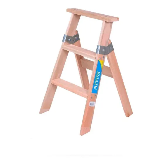 Escalera Familiar De Madera 3 Escalones Alpina - Rex