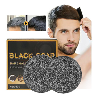 2 Barras De Shampoo Para Escurecer Cabelos Grisalhos E 2 Barras De Shampoo Para Escurecer Cabelos Grisalhos E