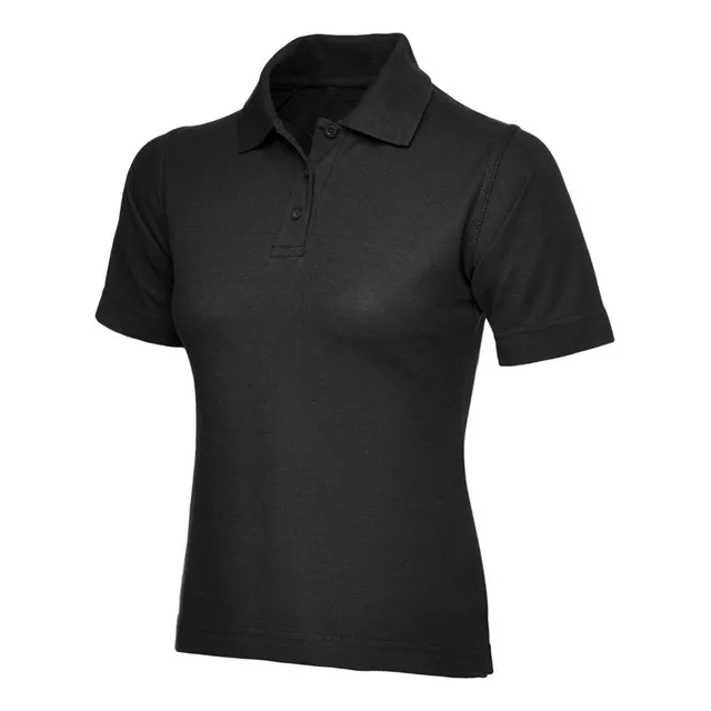 Polo Pique Con Cuello Camicero Para Mujer, Corte Princesa