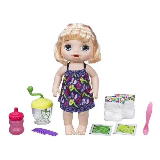Hasbro Baby Alive Bebê papinha divertida loira