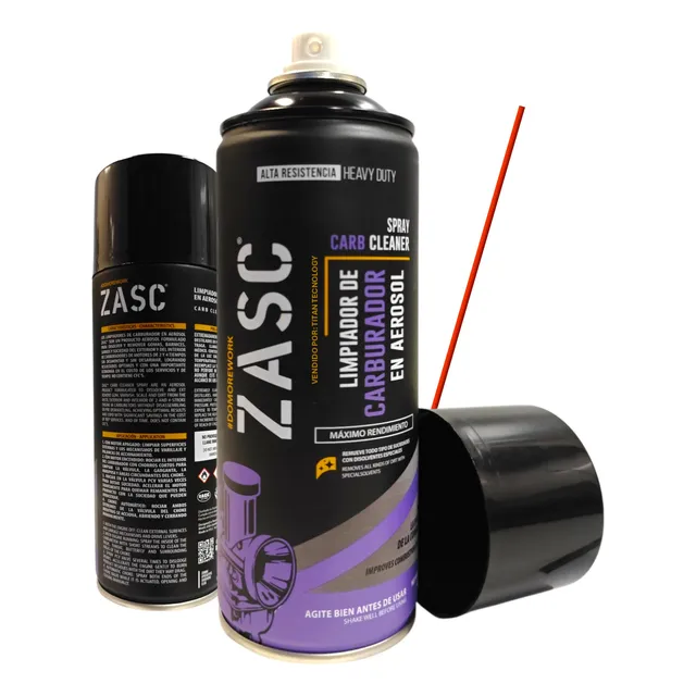Spray Limpiador De Carburador Alta Resistencia 450cc Zasc