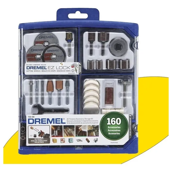 Kit de acessórios para minitorno Dremel 3000 4000 160 peças
