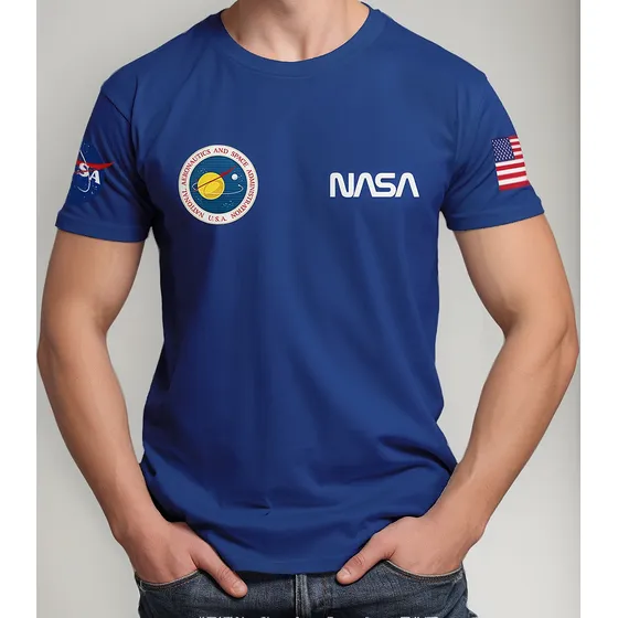 Camiseta Camisa Masculina Feminina Nasa Geek Astronomia Eua