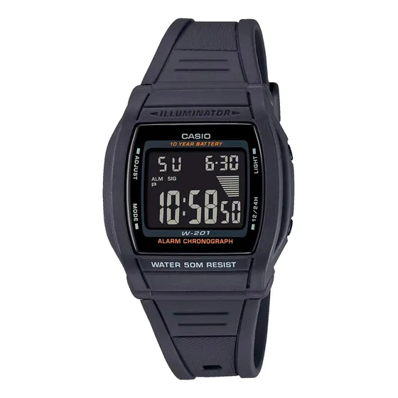 Reloj Casio W-201-1bv Unisex - Digital