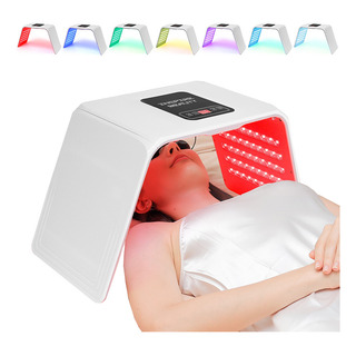 Mascarilla De Belleza Led Plegable De 7 Colores Para El Cuid Mascarilla De Belleza Led Plegable De 7 Colores Para El Cuid