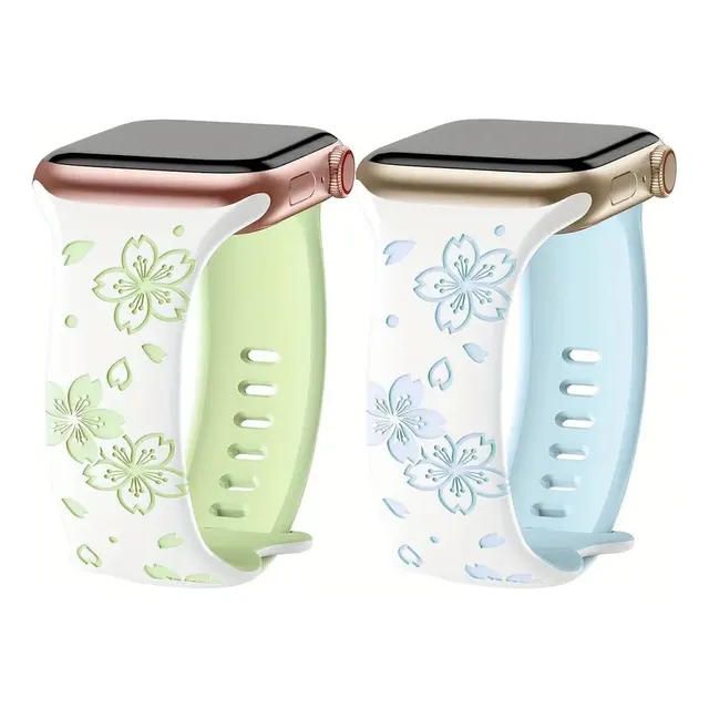 Correas De Silicona Sakura  Para Apple Iwatch