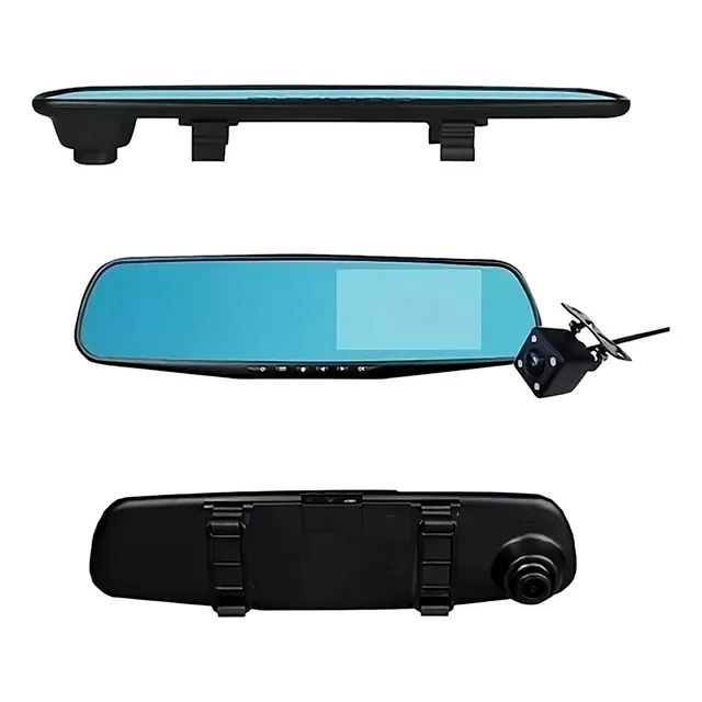 Espejo Retrovisor + Camara Frontal Y Camara Retroceso Hd