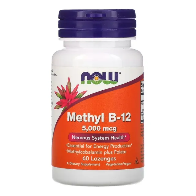 Vitamina metil B12 5000 mcg 60 comprimidos sublinguales ahora en EE. UU.