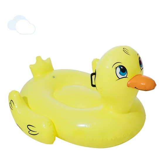 Pato Flotador Colchoneta Inflable Chico Bw 135x91cm Color Amarillo
