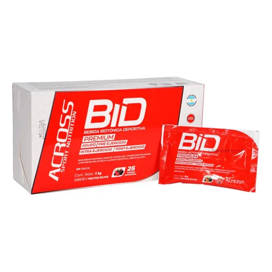 Bebida Isotonica Bid Across Suplemento Monodosis X 25