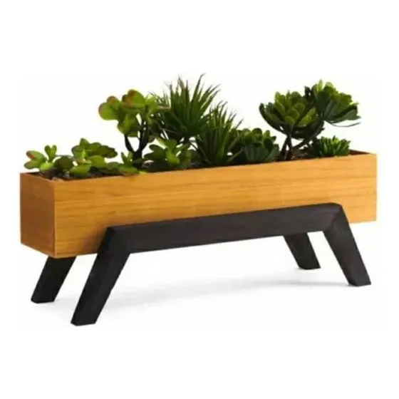 Maceta Macetero De Madera Diseño Minimalista Moderno 90 Cm