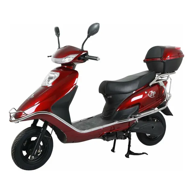 Moto Scooter Eléctrica De Bateria De Litio Rojo
