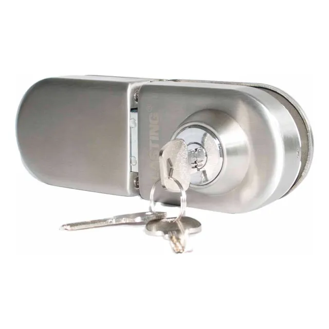 Cerradura De Seguridad Para Puerta De Vidrio Con 3 Llaves