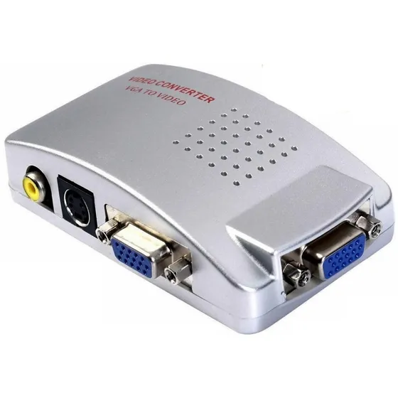 Convertidor De Video Vga A Rca O S-video Conversor Pc A Tv ®
