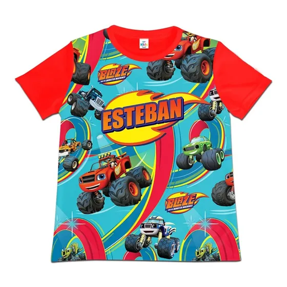 Franela Camisa Niño Blaze And The Monster Machines Poliester