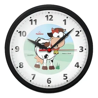 RelĂłgio Parede Redondo Gama Vaca Cor Da Estrutura Preto Cor Do Fundo Branco RelĂłgio Parede Redondo Gama Vaca Cor Da Estrutura Preto Cor Do Fundo Branco