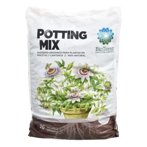 Potting Mix Bio Terra - Sustrato Natural Para Macetas Y Canteros