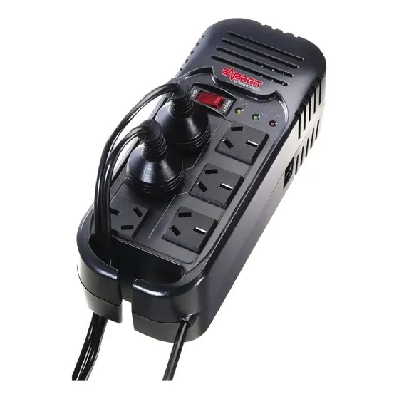 Estabilizador De Tensión Automático Energit Para Pc Negro