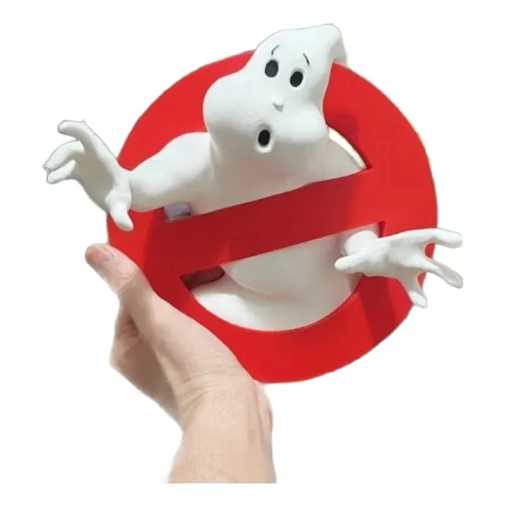 Ícone Decorativo Caça Fantasmas. Fabricado Via Impressão 3d